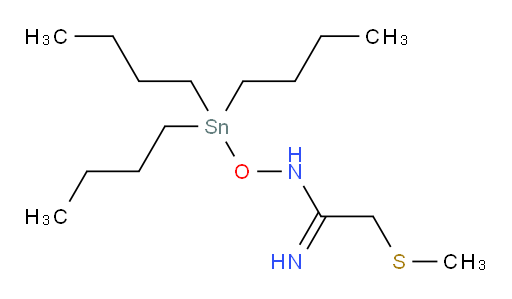 2-(methylthio)-N-((tributylstannyl)oxy)acetimidamide