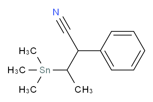 2-phenyl-3-(trimethylstannyl)butanenitrile
