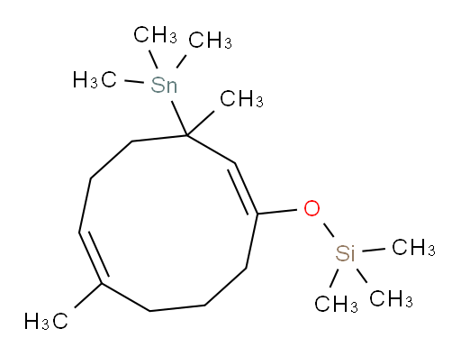 (((1Z,6E)-3,7-dimethyl-3-(trimethylstannyl)cyclodeca-1,6-dien-1-yl)oxy)trimethylsilane