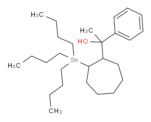 1-phenyl-1-(2-(tributylstannyl)cycloheptyl)ethanol