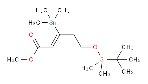 (Z)-methyl 5-((tert-butyldimethylsilyl)oxy)-3-(trimethylstannyl)pent-2-enoate