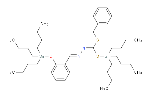 (1E,1Z)-苄基 (三丁基锡基) 2-((三丁基锡基)氧基)苄亚基carbono亚肼基二硫基ate