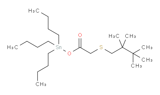 tributylstannyl 2-((2,2,3,3-tetramethylbutyl)thio)acetate