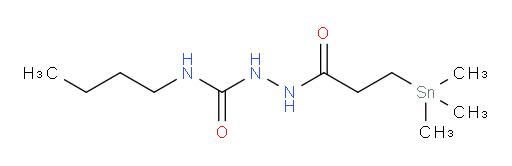 N-butyl-2-(3-(trimethylstannyl)propanoyl)hydrazinecarboxamide