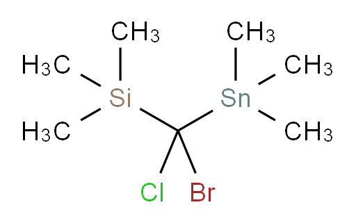(bromochloro(trimethylstannyl)methyl)trimethylsilane