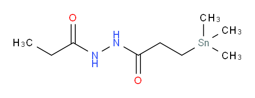 N'-propionyl-3-(trimethylstannyl)propanehydrazide
