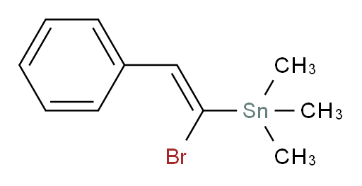 (E)-(1-溴-2-苯基乙烯基)三甲基锡烷