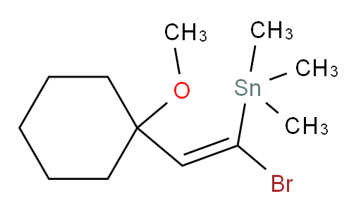 (Z)-(1-bromo-2-(1-methoxycyclohexyl)vinyl)trimethylstannane