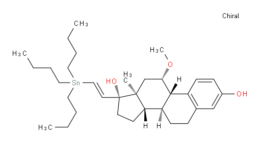 (8S,9S,11S,13S,14S,17R)-11-methoxy-13-methyl-17-((E)-2-(tributylstannyl)vinyl)-7,8,9,11,12,13,14,15,16,17-decahydro-6H-cyclopenta[a]phenanthrene-3,17-diol