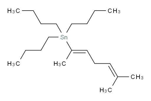 (E)-三丁基(6-甲基庚-2,5-二烯-2-基)锡烷