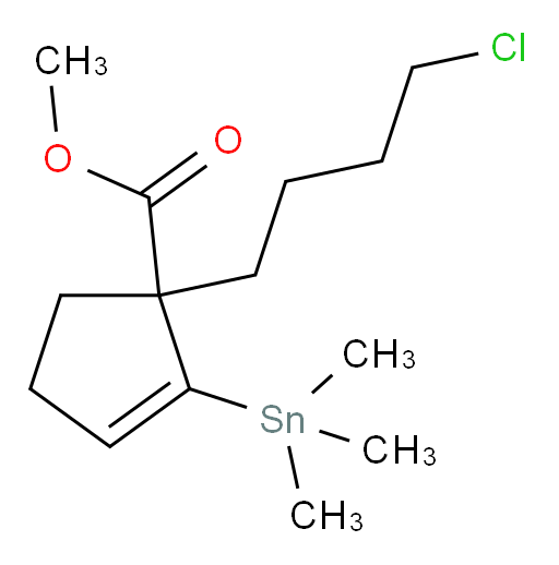 甲基 1-(4-氯丁基)-2-(三甲基锡基)环戊-2-烯甲酸酯