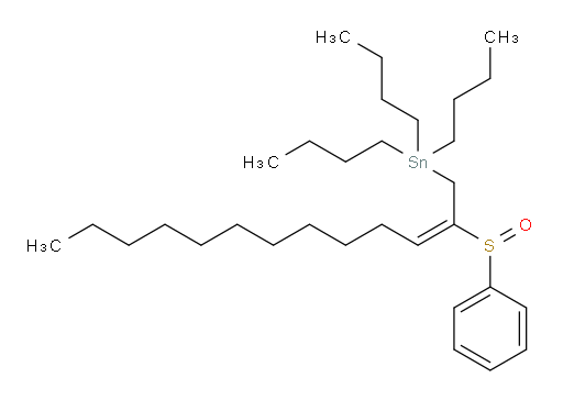 (E)-tributyl(2-(phenylsulfinyl)tridec-2-en-1-yl)stannane
