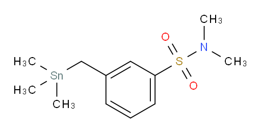 N,N-dimethyl-3-((trimethylstannyl)methyl)benzenesulfonamide
