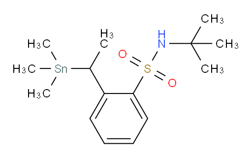 N-(tert-butyl)-2-(1-(trimethylstannyl)ethyl)benzenesulfonamide