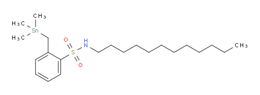 N-dodecyl-2-((trimethylstannyl)methyl)benzenesulfonamide
