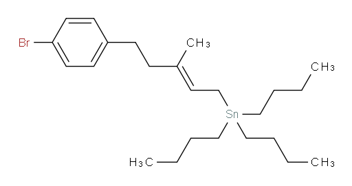 (E)-(5-(4-bromophenyl)-3-methylpent-2-en-1-yl)tributylstannane
