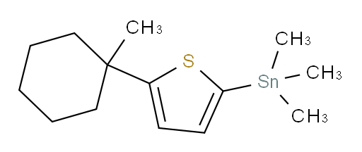 三甲基(5-(1-甲基环己基)噻吩-2-基)锡烷