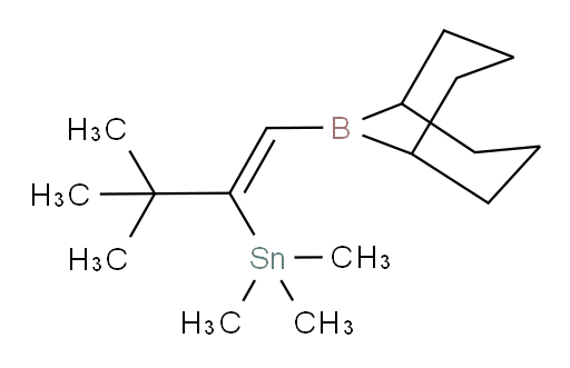 (Z)-(1-(9-borabicyclo[3.3.1]nonan-9-yl)-3,3-dimethylbut-1-en-2-yl)trimethylstannane