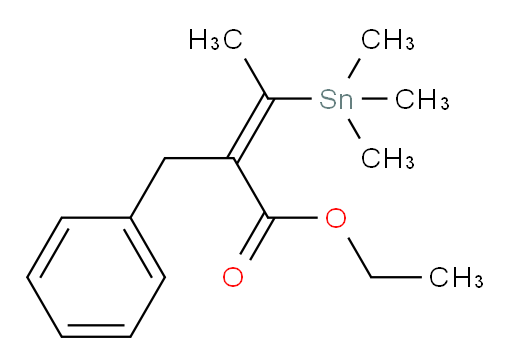 (Z)-ethyl 2-benzyl-3-(trimethylstannyl)but-2-enoate
