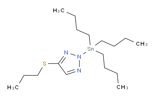 4-(propylthio)-2-(tributylstannyl)-2H-1,2,3-triazole