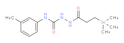 N-(m-tolyl)-2-(3-(trimethylstannyl)propanoyl)hydrazinecarboxamide