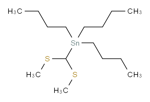 (bis(methylthio)methyl)tributylstannane