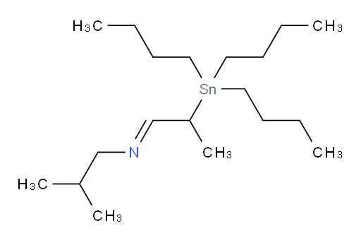 (E)-2-methyl-N-(2-(tributylstannyl)propylidene)propan-1-amine