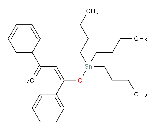 (E)-tributyl((1,3-diphenylbuta-1,3-dien-1-yl)oxy)stannane