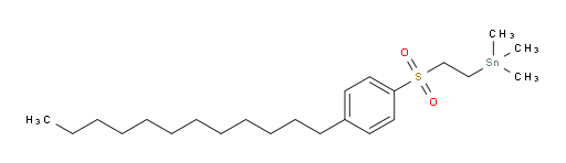 (2-((4-dodecylphenyl)sulfonyl)ethyl)trimethylstannane