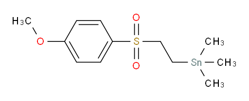 (2-((4-methoxyphenyl)sulfonyl)ethyl)trimethylstannane