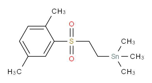 (2-((2,5-dimethylphenyl)sulfonyl)ethyl)trimethylstannane