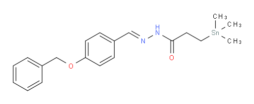 (E)-N'-(4-(benzyloxy)benzylidene)-3-(trimethylstannyl)propanehydrazide