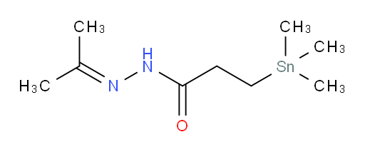 N'-(propan-2-ylidene)-3-(trimethylstannyl)propanehydrazide