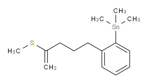 trimethyl(2-(4-(methylthio)pent-4-en-1-yl)phenyl)stannane