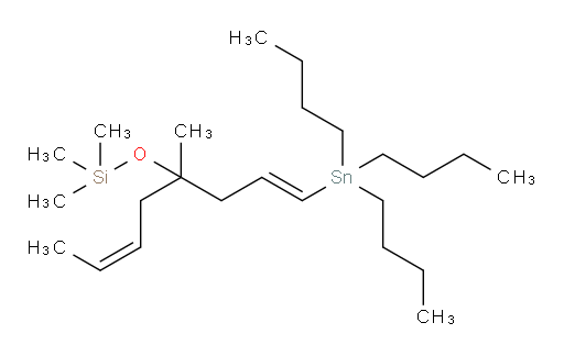 trimethyl(((1E,6Z)-4-methyl-1-(tributylstannyl)octa-1,6-dien-4-yl)oxy)silane