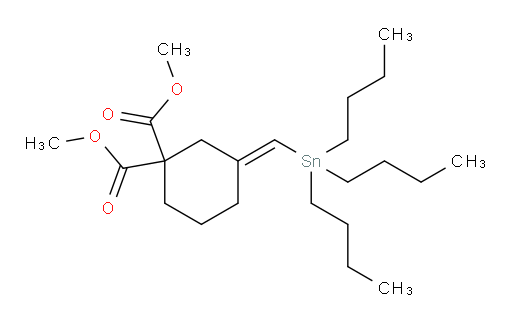 (E)-dimethyl 3-((tributylstannyl)methylene)cyclohexane-1,1-dicarboxylate
