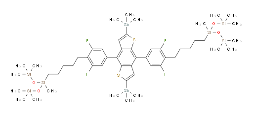 3,3'-(((2,6-双(三甲基锡基)苯并[1,2-b:4,5-b']二噻吩-4,8-二基)双(2,6-二氟-4,1-苯基ene))双(戊烷-5,1-二基))双(1,1,1,3,5,5,5-七甲基三硅氧烷)