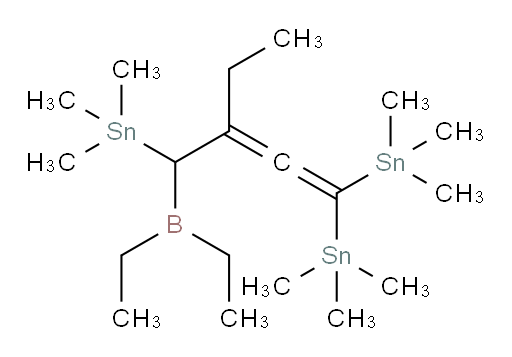 (3-((diethylboryl)(trimethylstannyl)methyl)penta-1,2-diene-1,1-diyl)bis(trimethylstannane)