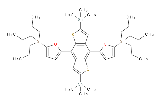 (5,5'-(2,6-bis(trimethylstannyl)benzo[1,2-b:4,5-b']dithiophene-4,8-diyl)bis(furan-5,2-diyl))bis(tripropylsilane)
