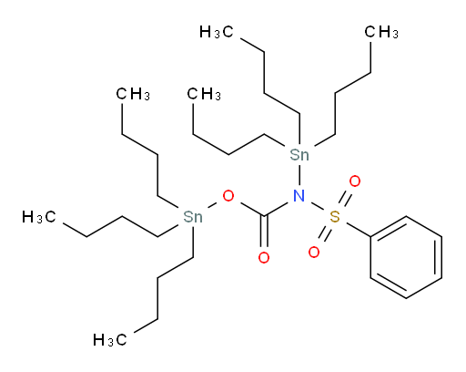 tributylstannyl phenylsulfonyl(tributylstannyl)carbamate