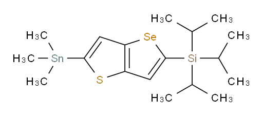 triisopropyl(2-(trimethylstannyl)selenopheno[3,2-b]thiophen-5-yl)silane