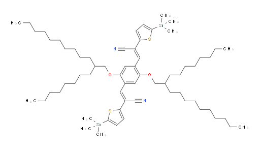 (2E,2'E)-3,3'-(2,5-bis((2-octyldodecyl)oxy)-1,4-phenylene)bis(2-(5-(trimethylstannyl)thiophen-2-yl)acrylonitrile)
