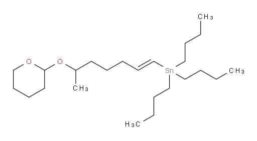 (E)-tributyl(6-((tetrahydro-2H-pyran-2-yl)oxy)hept-1-en-1-yl)stannane
