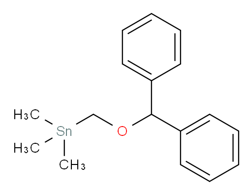 ((benzhydryloxy)methyl)trimethylstannane