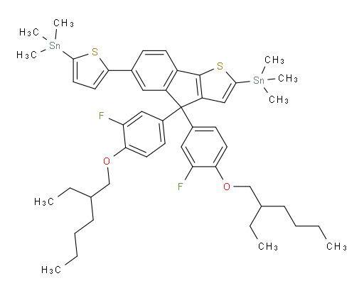 (5-(4,4-bis(4-((2-ethylhexyl)oxy)-3-fluorophenyl)-2-(trimethylstannyl)-4H-indeno[1,2-b]thiophen-6-yl)thiophen-2-yl)trimethylstannane