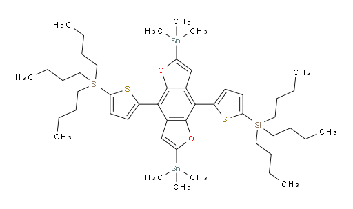 (5,5'-(2,6-bis(trimethylstannyl)benzo[1,2-b:4,5-b']difuran-4,8-diyl)bis(thiophene-5,2-diyl))bis(tributylsilane)
