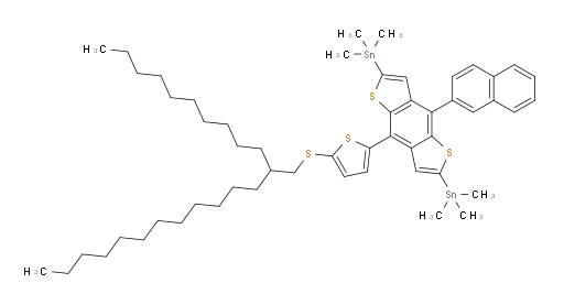 (4-(5-((2-decyltetradecyl)thio)thiophen-2-yl)-8-(naphthalen-2-yl)benzo[1,2-b:4,5-b']dithiophene-2,6-diyl)bis(trimethylstannane)
