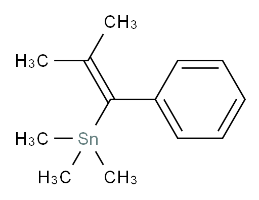 trimethyl(2-methyl-1-phenylprop-1-en-1-yl)stannane