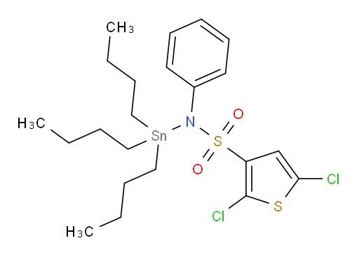 2,5-dichloro-N-phenyl-N-(tributylstannyl)thiophene-3-sulfonamide