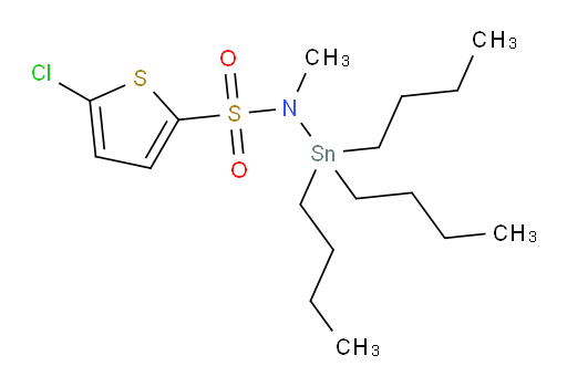 5-chloro-N-methyl-N-(tributylstannyl)thiophene-2-sulfonamide